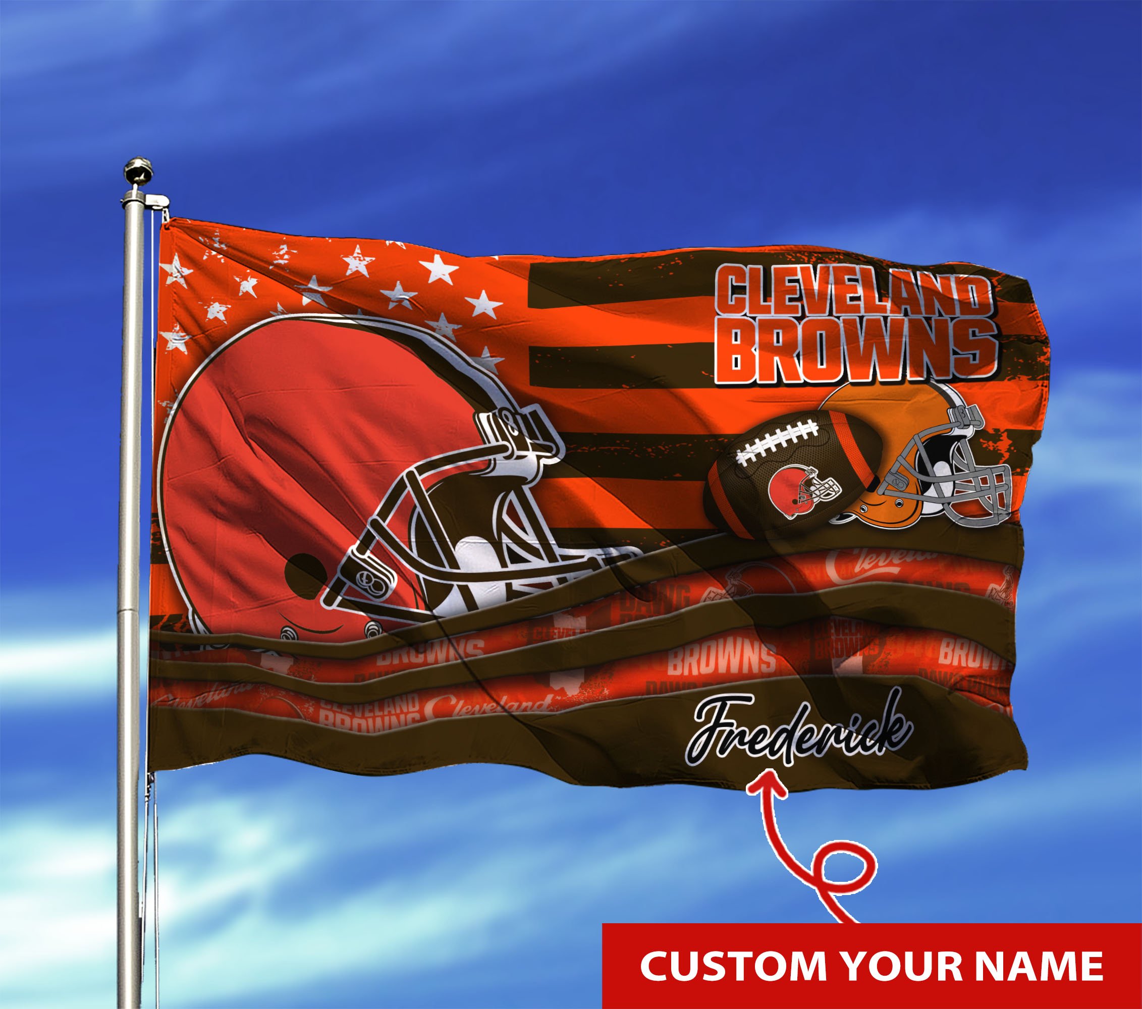 Cleveland Browns Custom Flag3x5ft For This Season TU26897